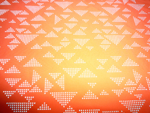 三角形图案橘色反光布